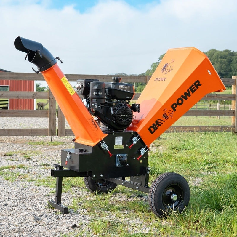 DK2 | OPC506E 6-Inch 14 HP 429 CC Cyclonic Drum Chipper Shredder (Electric Start)