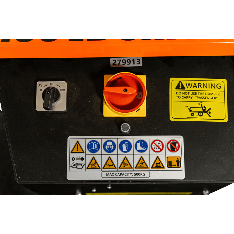 DK2 | OPD811 1100 LB 48V Electric Hydraulic Dump Cart