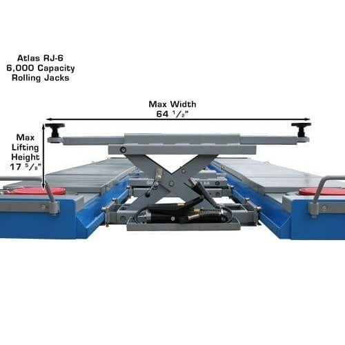 Atlas RJ-6 6,000 lb Rolling Bridge Jack