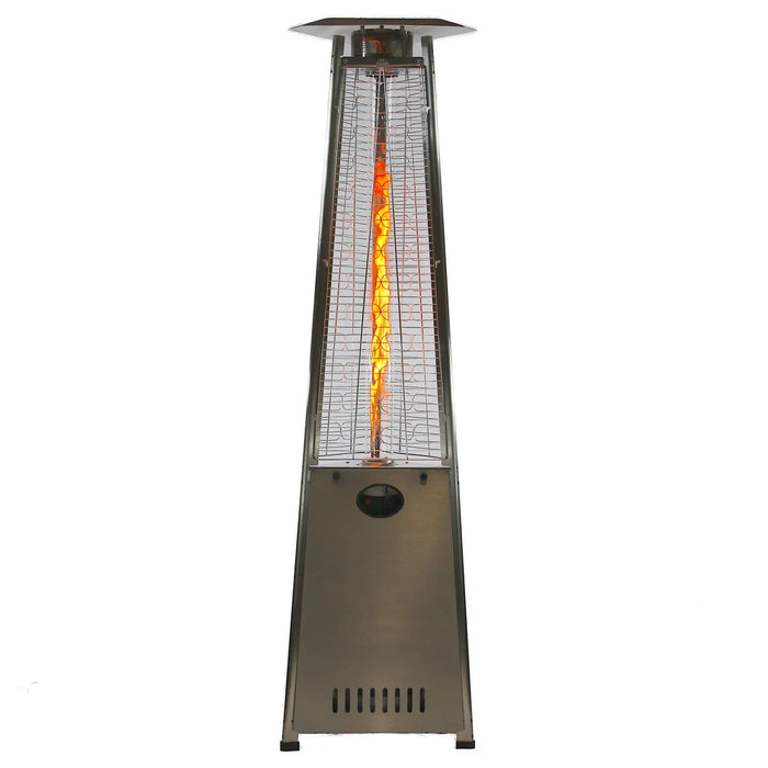 RADtec | 93" Pyramid Flame Natural Gas Patio Heater - Stainless Steel Finish (41,000 BTU)