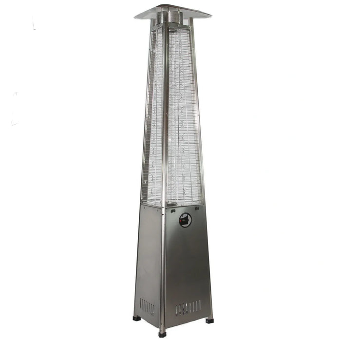 RADtec | 93" Pyramid Flame Natural Gas Patio Heater - Stainless Steel Finish (41,000 BTU)