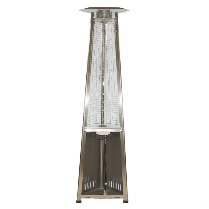 RADtec | 93" Pyramid Flame Natural Gas Patio Heater - Stainless Steel Finish (41,000 BTU)