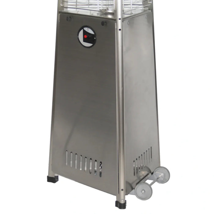 RADtec | 93" Pyramid Flame Natural Gas Patio Heater - Stainless Steel Finish (41,000 BTU)