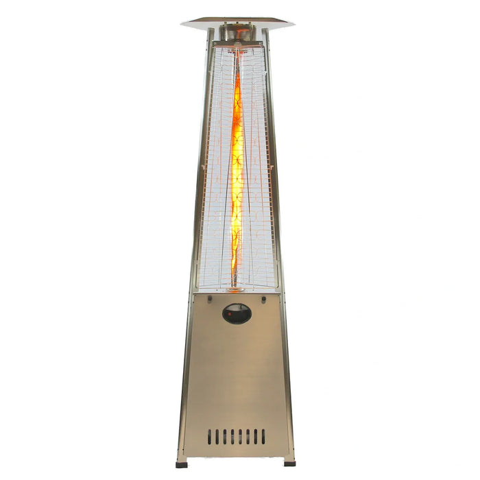 RADtec | 93" Pyramid Flame Natural Gas Patio Heater - Stainless Steel Finish (41,000 BTU)