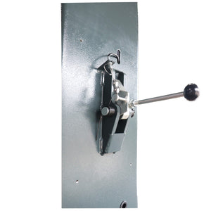 Single-point manual release lever and safety linkage on the lift column