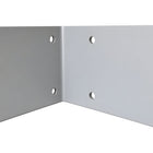 Triumph 90-degree power unit bracket: grey angle bracket seen from inside the bend, four bolt holes on each face