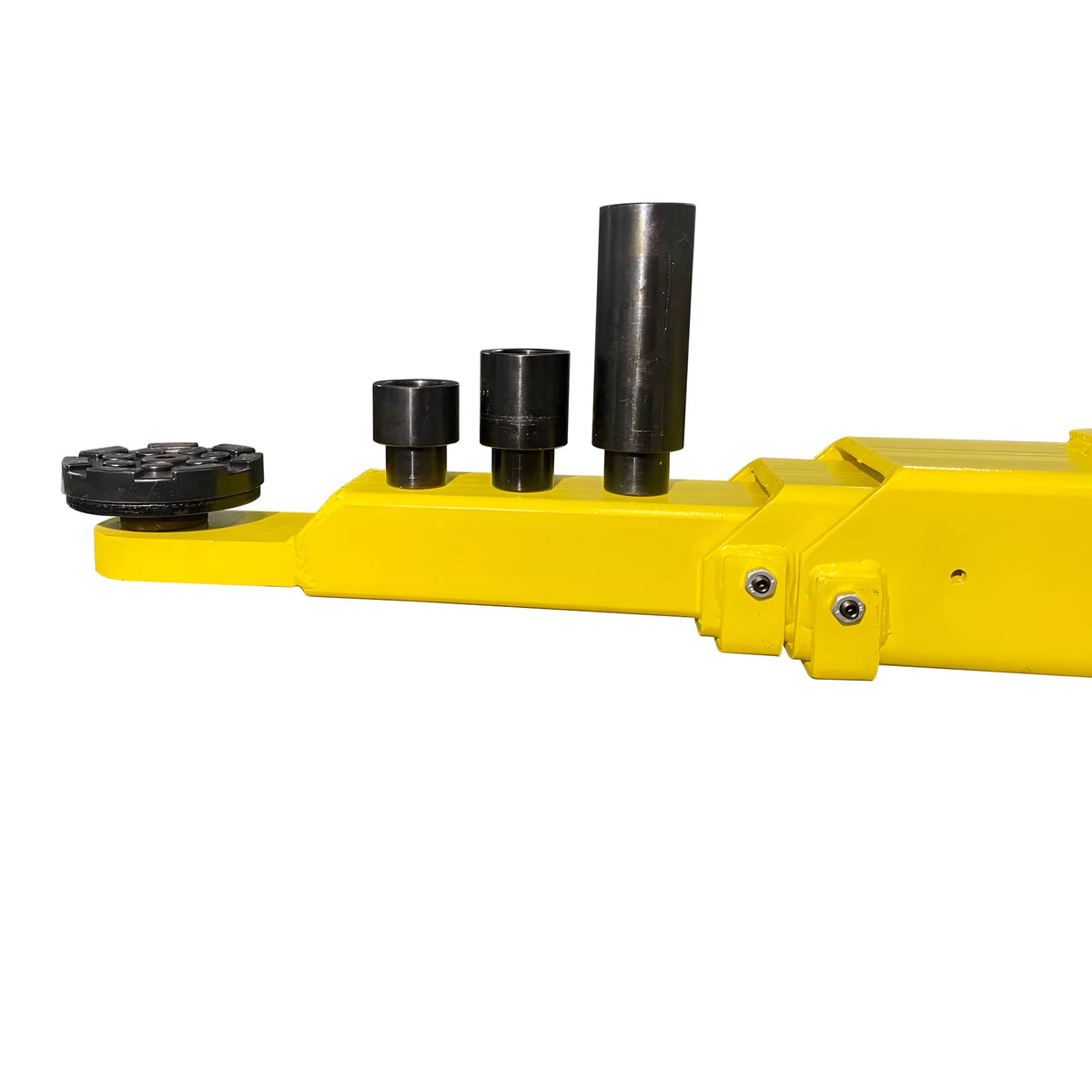 Triumph C7000 truck adapter set with included 3 inch and 6 inch pad extensions on the lifting arm