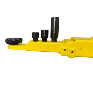 Triumph C7000 truck adapter set with included 3 inch and 6 inch pad extensions on the lifting arm