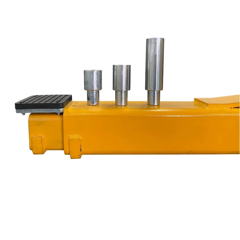 Triumph NT-16 stackable lift-pad adapter set in 1.5-inch, 3-inch, and 6-inch heights on the arm tip