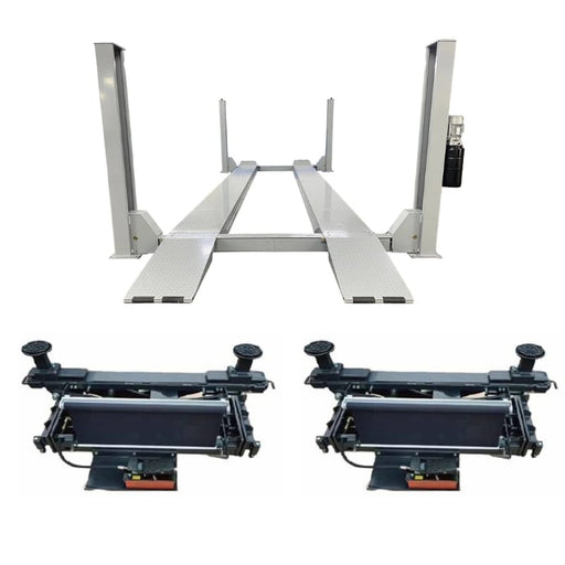 Triumph NTR-16 16,000 lb 4 Post Lift + Two RJ-9 Rolling Jacks Combo