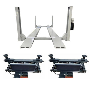 Triumph NTR-24 24,000 lb 4 Post Lift + Two RJ-15 Rolling Jacks Combo