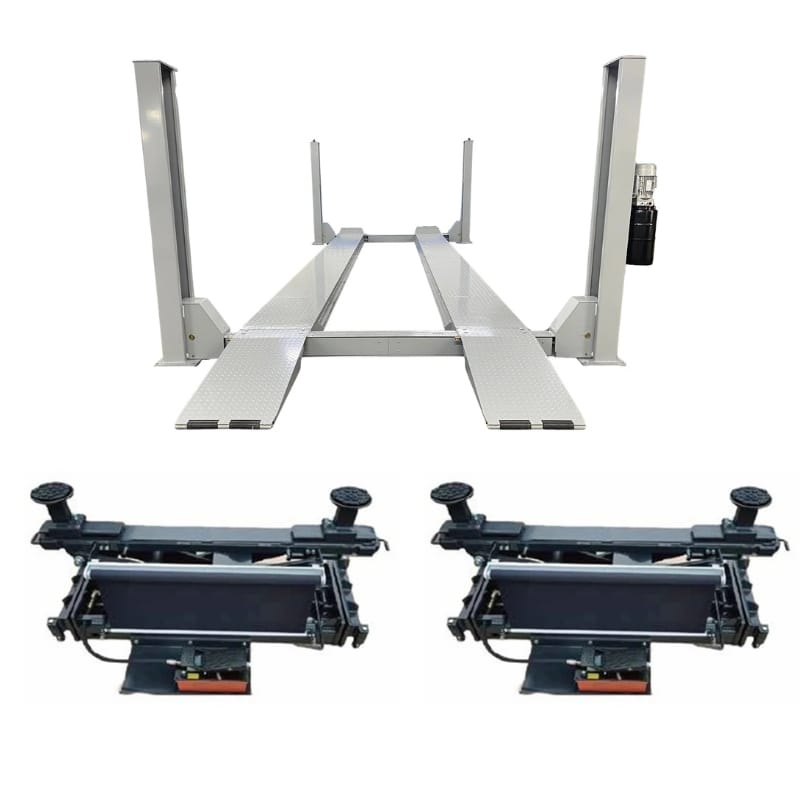 Triumph NTR-24 24,000 lb 4 Post Lift + Two RJ-15 Rolling Jacks Combo