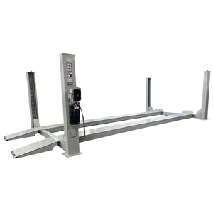Triumph NTR-32 four-post lift, 3/4 angle showing all four columns and power unit