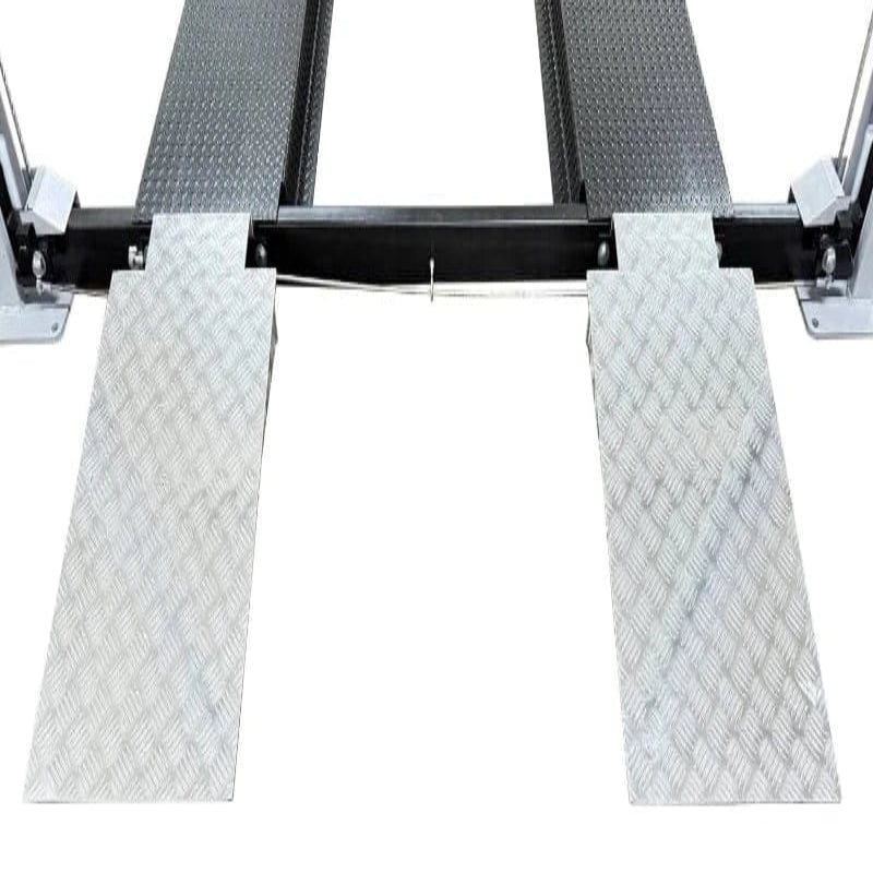 Triumph USA8000XLT 8,000 lb Service Storage 4-Post Automotive Lift approach ramps