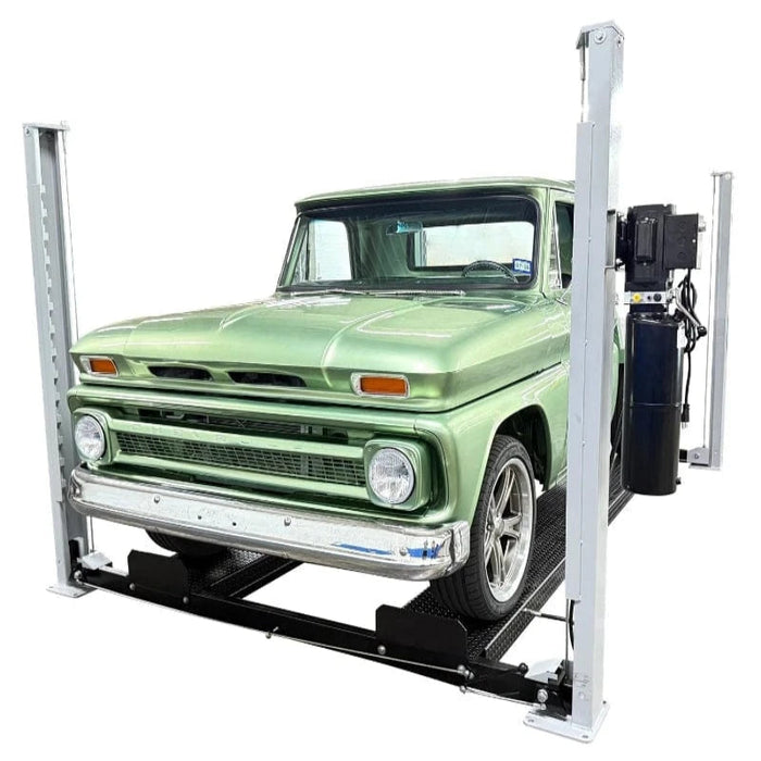 Triumph USA8000XLT 8,000 lb Service Storage 4-Post Automotive Lift with car