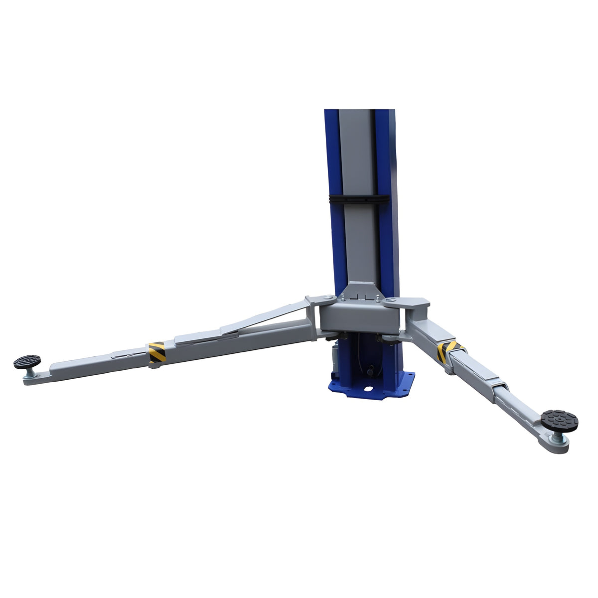 Column base with 3-stage front arms and spin-up pads