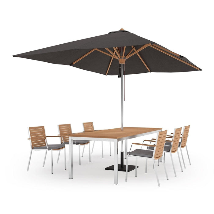 NewAge | Monterey 6 Seater Dining Set with 96 in. Table with Umbrella