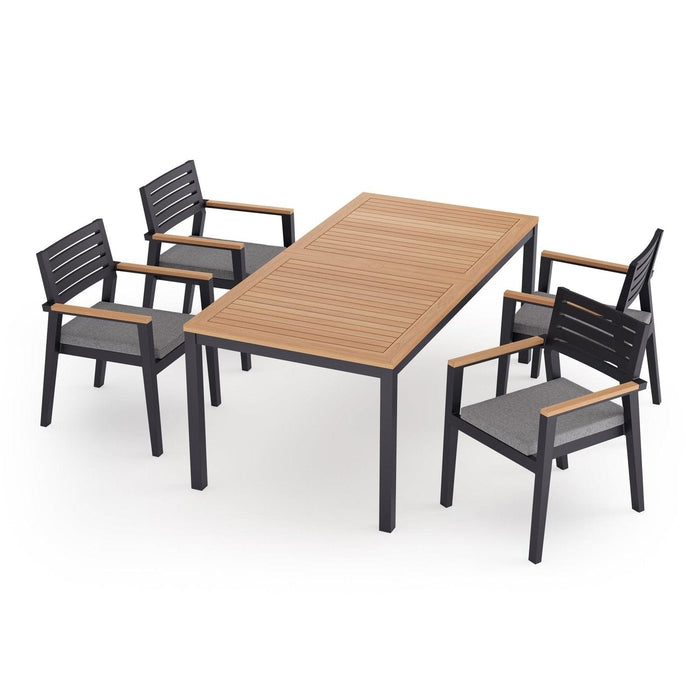 NewAge Rhodes 4 Seater Dining Set with 72 in. Table