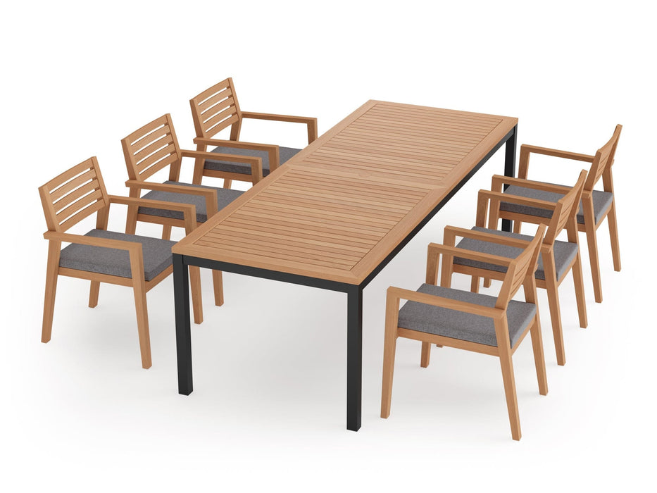 NewAge Rhodes 6 Seater Dining Set with 96 in. Table