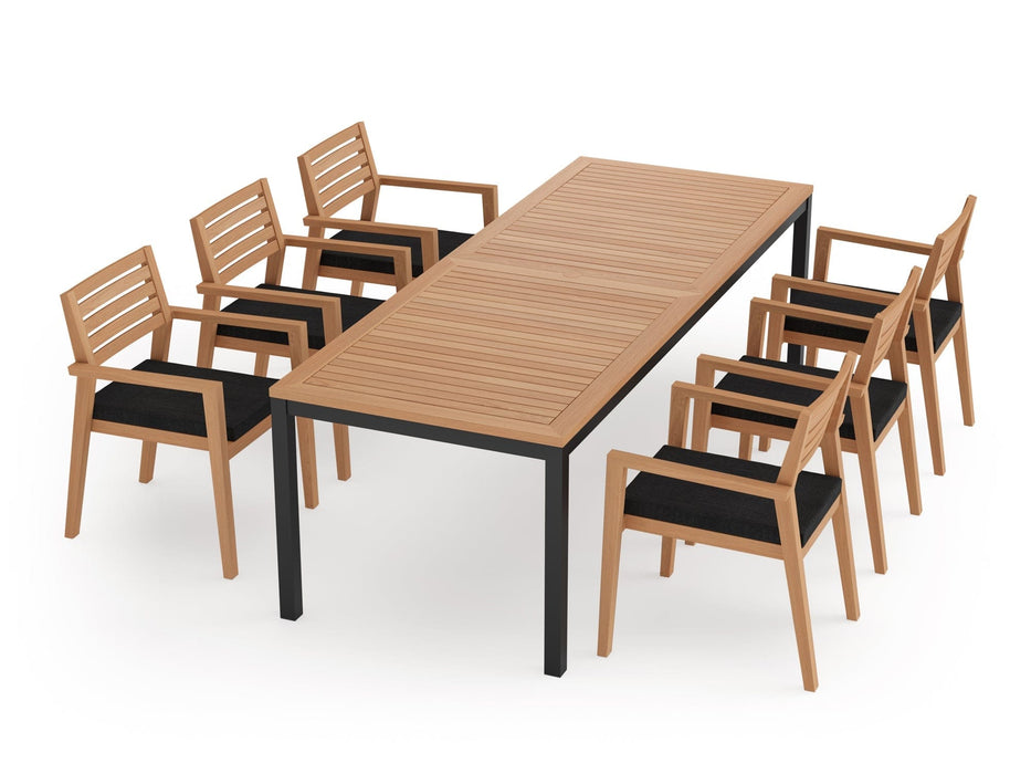 NewAge Rhodes 6 Seater Dining Set with 96 in. Table