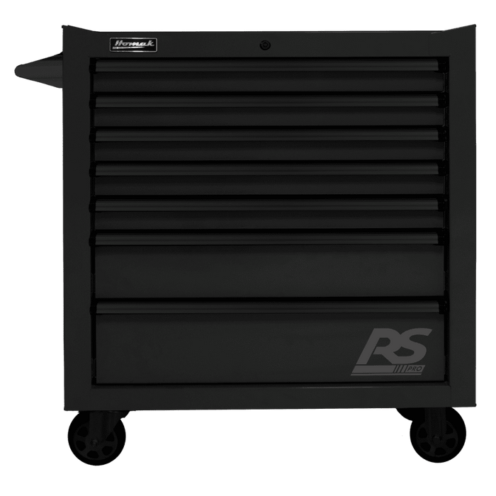 Dark Slate Gray Homak 36" RS Pro 7 Drawer Rolling Cabinet