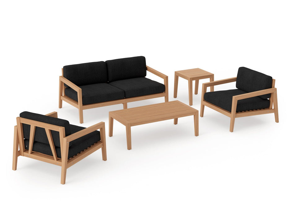 NewAge | Rhodes 4 Seater Chat Set with Coffee Table and Side Table