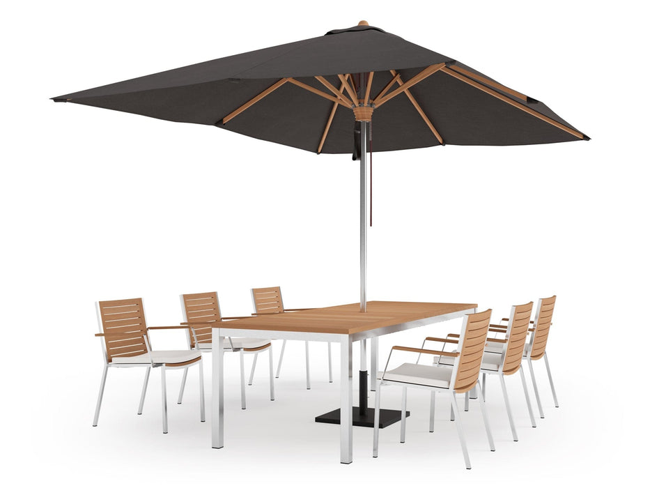 NewAge | Monterey 6 Seater Dining Set with 96 in. Table with Umbrella