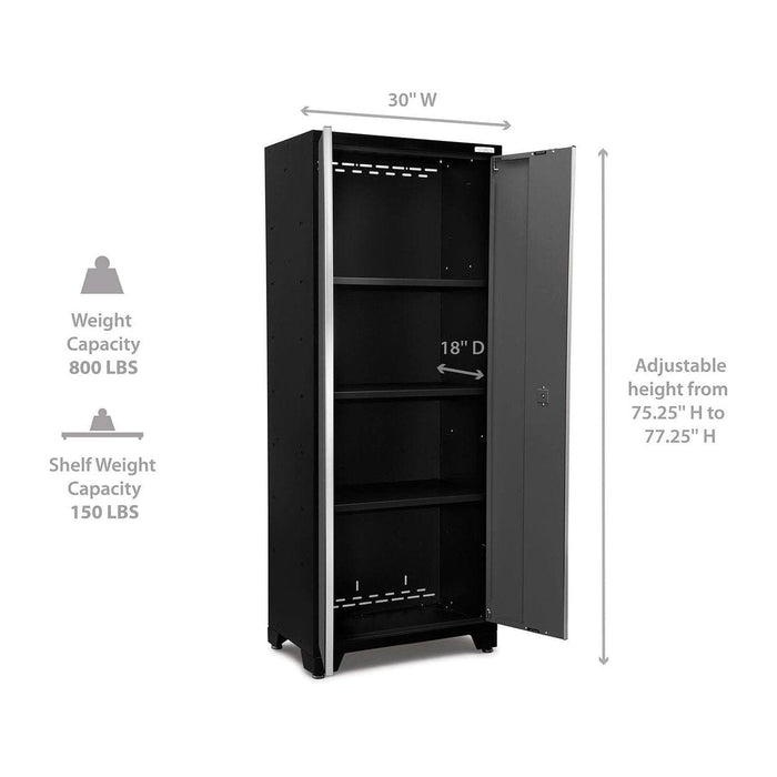 NewAge Bold Series Black 30" Locker Shelves | My Garage Supplies