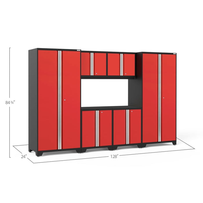 NewAge Pro Series 6 Piece Cabinet Set With Wall, Base Cabinets and Lockers