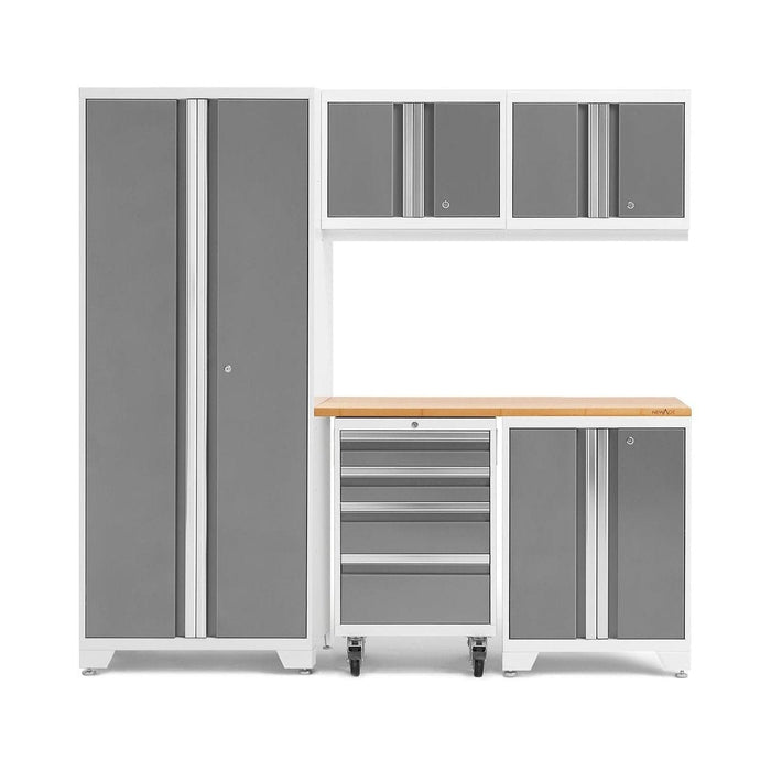 NewAge Bold Series 6 Piece Cabinet Set With Tool, Base, Wall Cabinets and 30 in. Locker