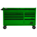 Dark Green Homak 54" RS Pro 10 Drawer Rolling Cabinet