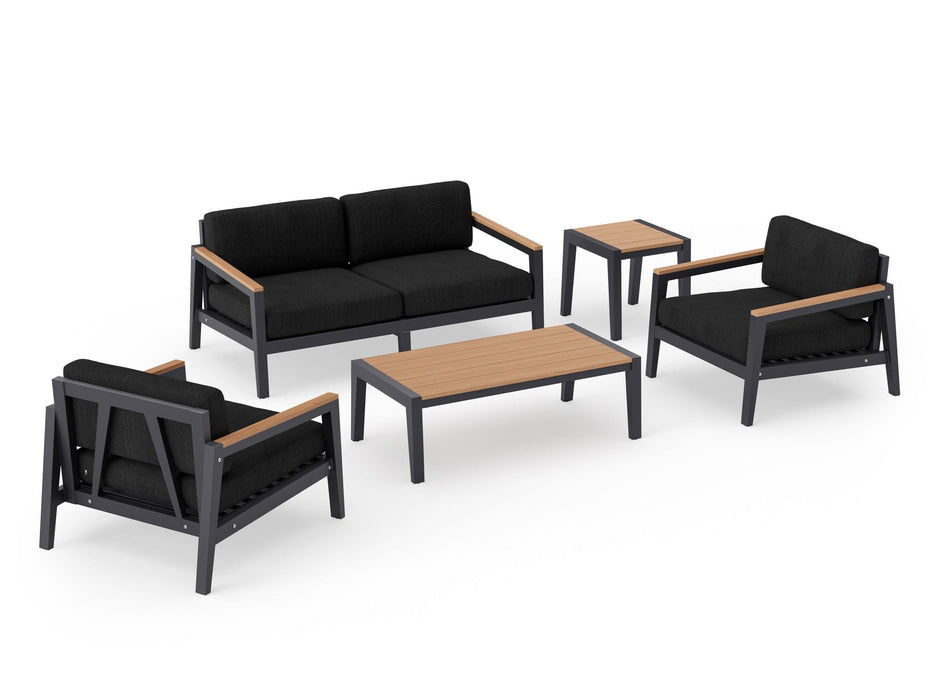 NewAge | Rhodes 4 Seater Chat Set with Coffee Table and Side Table