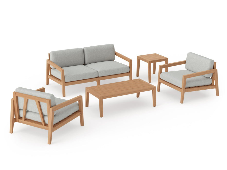 NewAge | Rhodes 4 Seater Chat Set with Coffee Table and Side Table