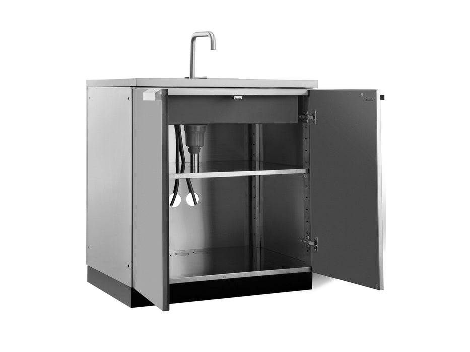 NewAge | Outdoor Kitchen Stainless Steel Sink Cabinet