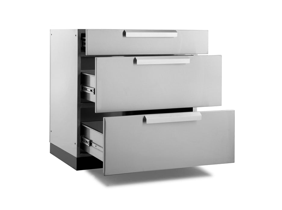 NewAge | Outdoor Kitchen Stainless Steel 3-Drawer Cabinet