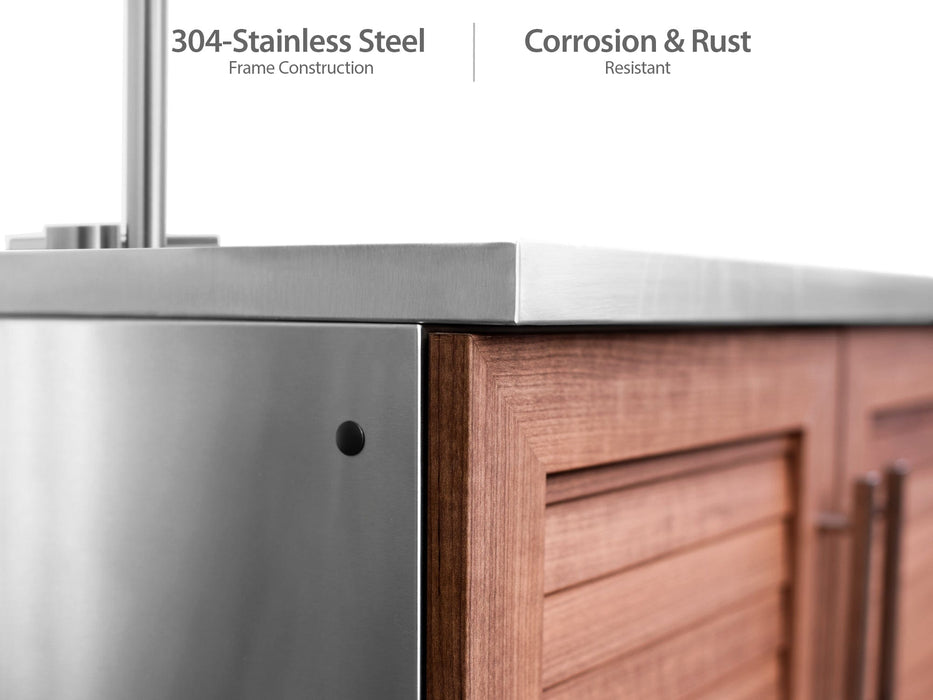 NewAge | Outdoor Kitchen Stainless Steel Sink Cabinet