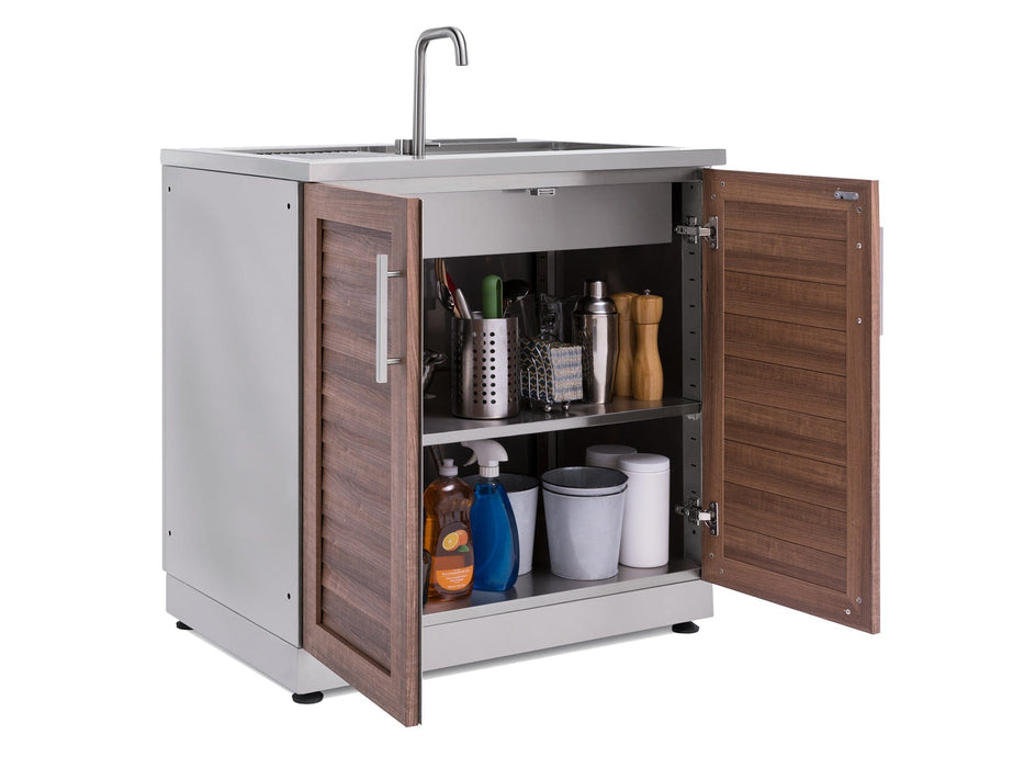 NewAge | Outdoor Kitchen Stainless Steel Sink Cabinet