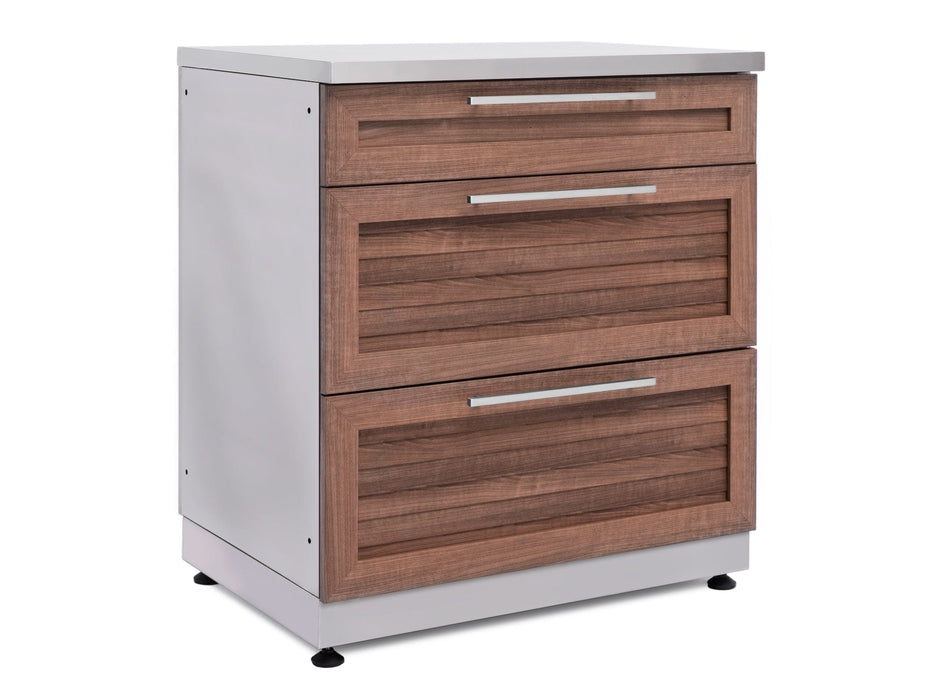 NewAge | Outdoor Kitchen Stainless Steel 3-Drawer Cabinet