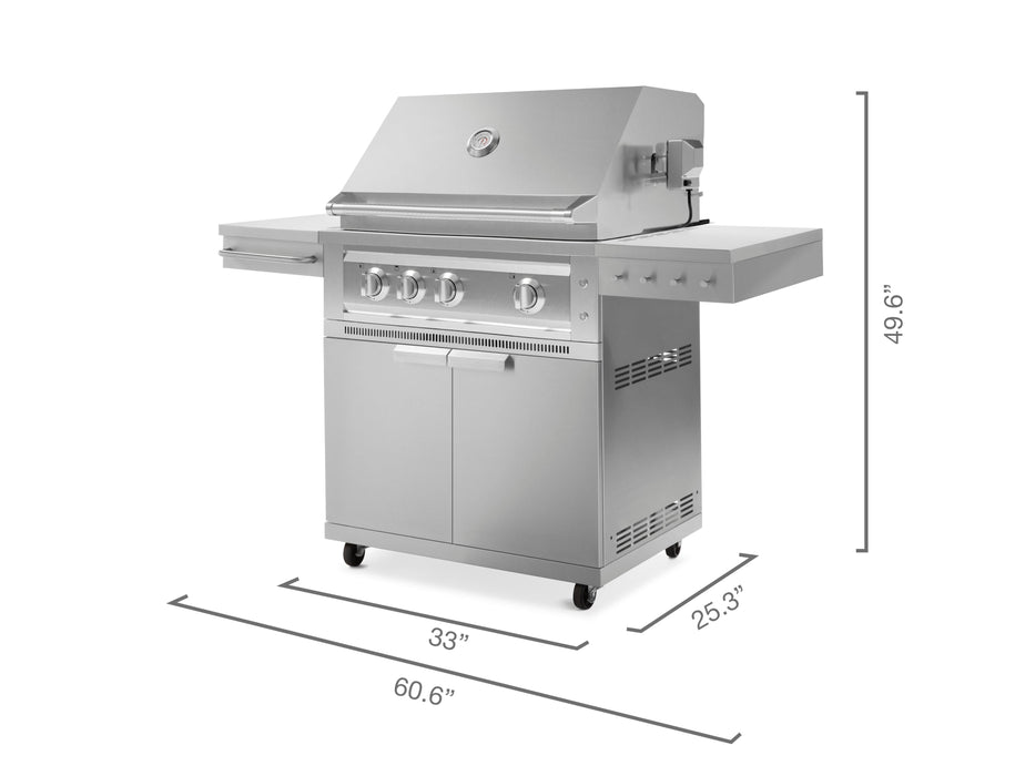 NewAge | Outdoor Kitchen Grill Cart with Platinum Grill