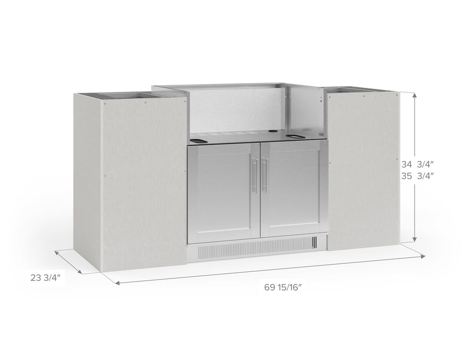 NewAge | Outdoor Kitchen Signature Series 4 Piece Cabinet Set with Grill Cabinet