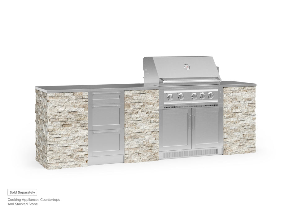 NewAge | Outdoor Kitchen Signature Series 6 Piece Cabinet Set with 3 Drawer and Grill Cabinet