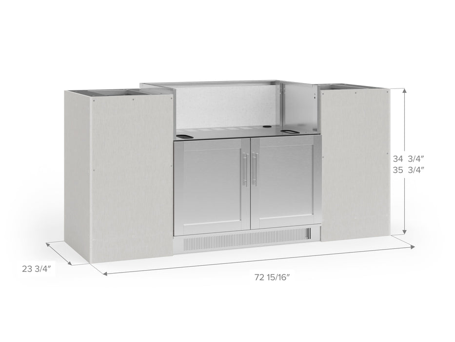 NewAge | Outdoor Kitchen Signature Series 4 Piece Cabinet Set with Grill Cabinet