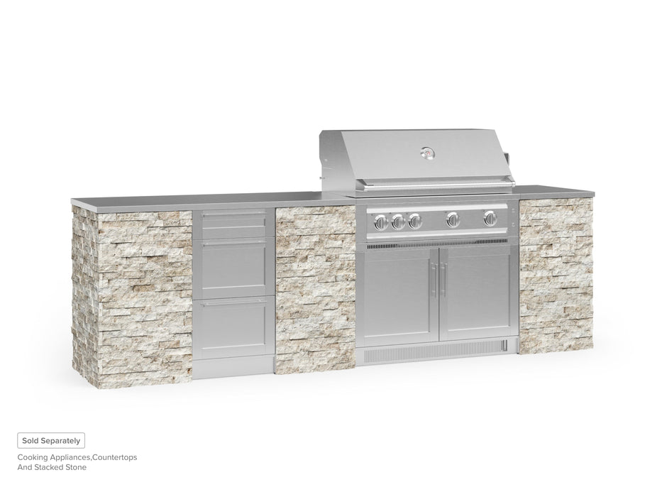 NewAge | Outdoor Kitchen Signature Series 6 Piece Cabinet Set with 3 Drawer and Grill Cabinet