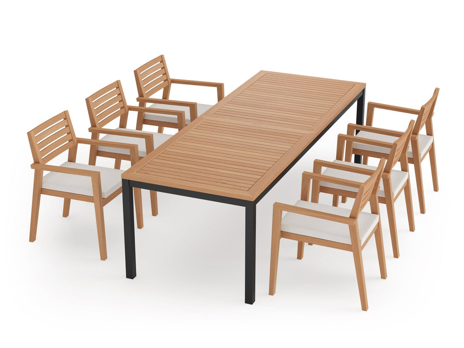 NewAge Rhodes 6 Seater Dining Set with 96 in. Table