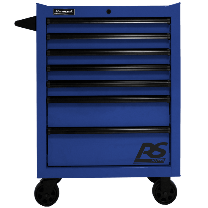 Midnight Blue Homak 27” RS Pro Series 7 Drawer Roller Cabinet