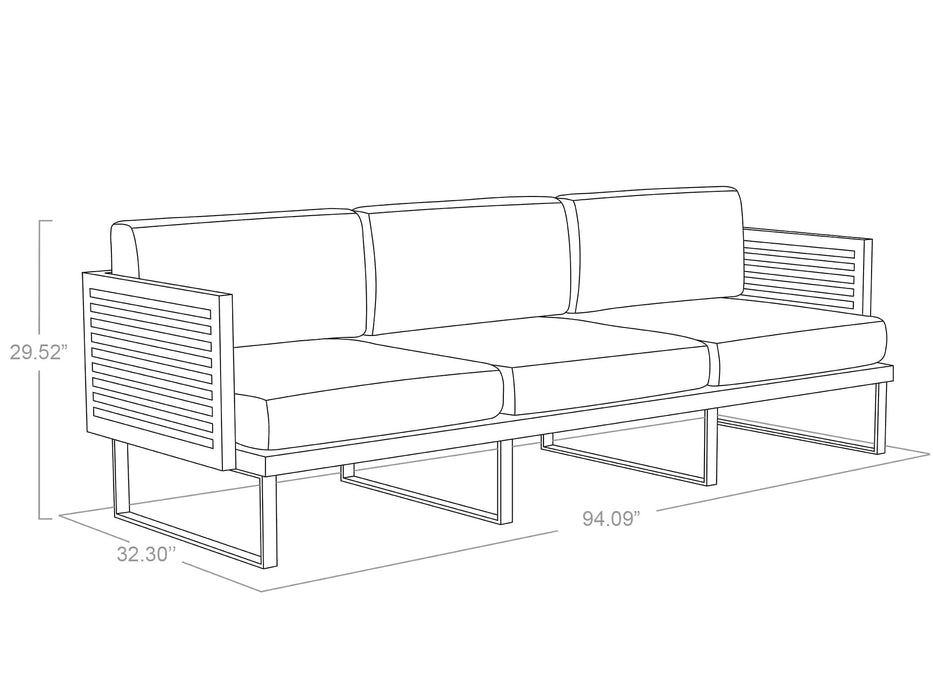 NewAge | Monterey 3 Seater Sofa