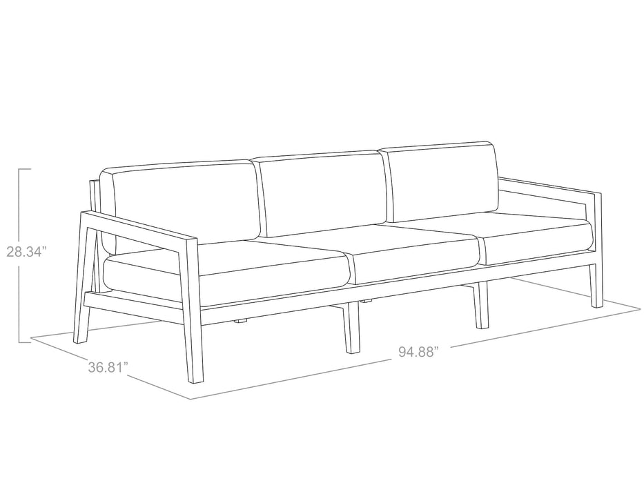 NewAge | Rhodes 3 Seater Sofa