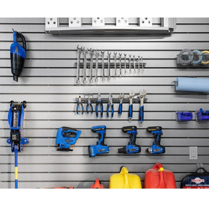 NewAge 80 SQ. FT. PVC Slatwall with 40-Piece Accessory Kit