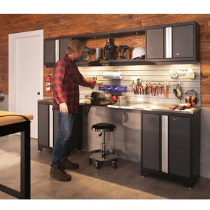 NewAge Bold Series 6 Piece Cabinet Set With Base, Wall Cabinets, 30 in. Locker and 48 in. RTA Locker