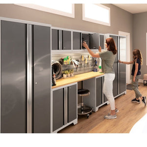 NewAge Bold Series 6 Piece Cabinet Set With Base, Wall Cabinets, 30 in. Locker and 48 in. RTA Locker
